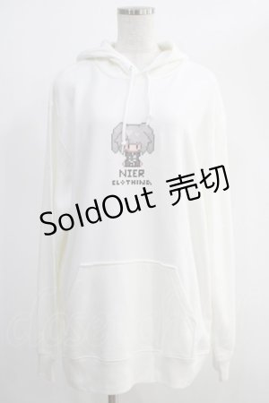 画像: NieR Clothing / ドット絵PULLOVER PARKA【NIERちゃん】 Free オフホワイト H-24-12-05-056-PU-TO-NS-ZH