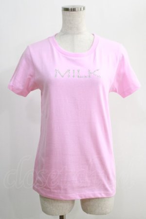 画像: MILK / TWINKLE MILK Tee  ピンク H-24-12-08-077-ML-TO-KB-ZT156