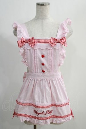 画像: Angelic Pretty / Fancy Ribbonエプロン Free ピンク/アカ H-24-12-09-078-AP-OP-NS-ZH