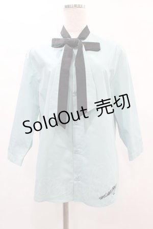 画像: MILKBOY / 2TONE BOW SHIRTS  青 H-24-12-10-035-MB-TO-KB-ZH