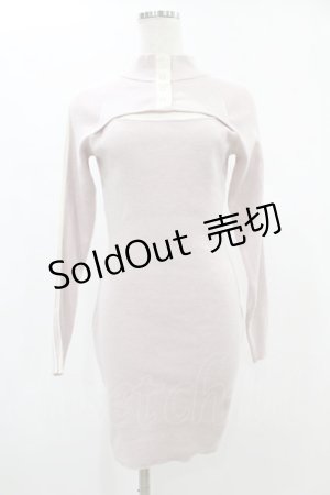 画像: ANDMARY / Ava line knit mini dress Free Baby pink H-24-12-10-1043-0-OP-NS-ZH