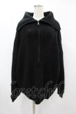 画像1: FICTION TOKYO / Half Zip-Up Logo Embroidery Big Knit Free ブラック H-24-12-10-1056-0-TO-NS-ZH (1)