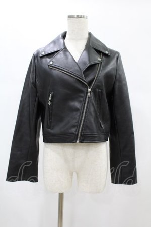 画像: Riu / Faux leather riders jacket Free ブラック H-24-12-10-1060-0-JA-NS-ZH