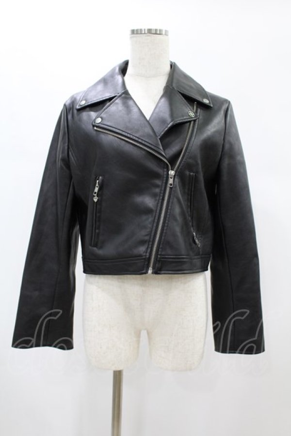 画像1: Riu / Faux leather riders jacket Free ブラック H-24-12-10-1060-0-JA-NS-ZH (1)