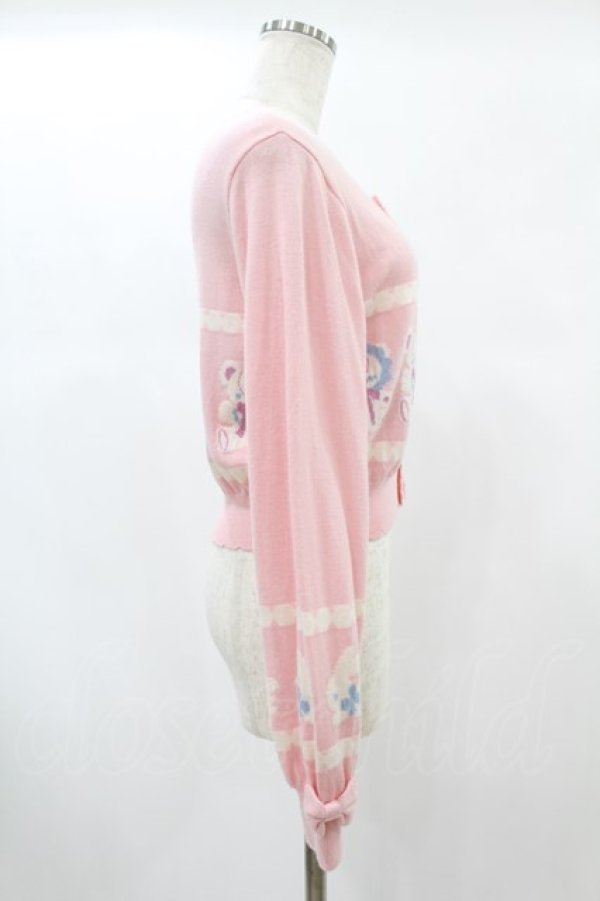 画像3: Angelic Pretty / Fancy Borderニットカーディガン Free ピンク H-24-12-10-1024-AP-TO-NS-ZH (3)