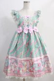 画像1: Angelic Pretty / MELODY TOYSハイウエストジャンパースカート Free ミント H-24-12-11-057-AP-OP-NS-ZH (1)