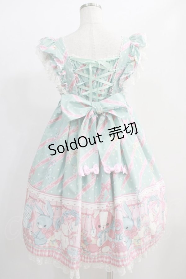 画像3: Angelic Pretty / MELODY TOYSハイウエストジャンパースカート Free ミント H-24-12-11-057-AP-OP-NS-ZH (3)