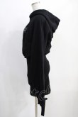 画像2: M me eme / Brushed hoodie dress Free ブラック H-24-12-11-066-GO-OP-NS-ZH (2)