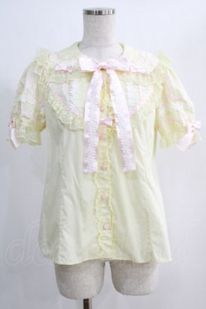 画像: Angelic Pretty / Easter Eggブラウス Free イエロー/ピンク H-24-12-11-073-AP-BL-NS-ZH