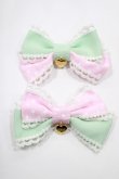 画像1: Angelic Pretty / Fancy Dot配色水玉リボンクリップSet  ミント/ピンク H-24-12-11-009-AP-AC-NS-ZH (1)