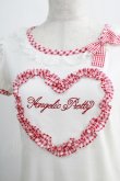 画像4: Angelic Pretty / ギンガムHeartカットソー Free オフ/レッド H-24-12-13-044-AP-TO-NS-ZH (4)