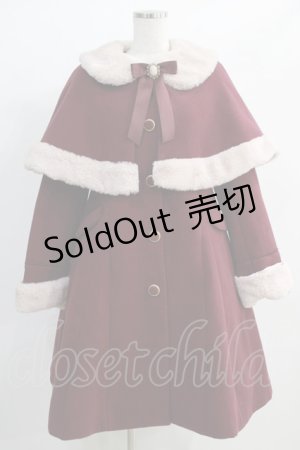 画像: Amavel / Antique Dollケープロングコート Free ボルドー H-24-12-13-053-CA-CO-NS-ZH