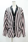 画像1: MILKBOY / STRIPE CARDIGAN  ピンク×黒 H-24-12-13-1043-MB-TO-KB-ZH (1)