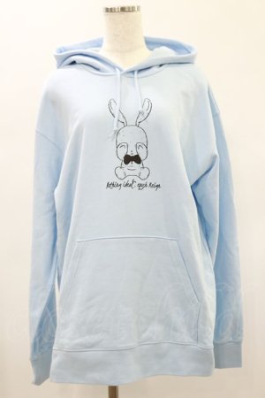 画像: NieR Clothing / プリントプルパーカー 2XL CRY RABBITサックス H-24-12-16-046-PU-TO-KB-ZH