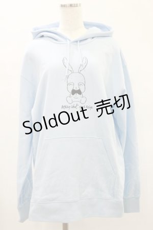 画像: NieR Clothing / プリントプルパーカー 2XL CRY RABBITサックス H-24-12-16-046-PU-TO-KB-ZH