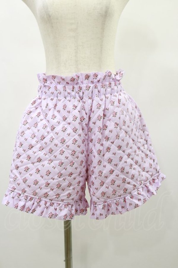 画像1: Candy Stripper / TINY ROSE QUILTING SHORTS  ピンク H-24-12-16-069-PU-PA-KB-ZH (1)