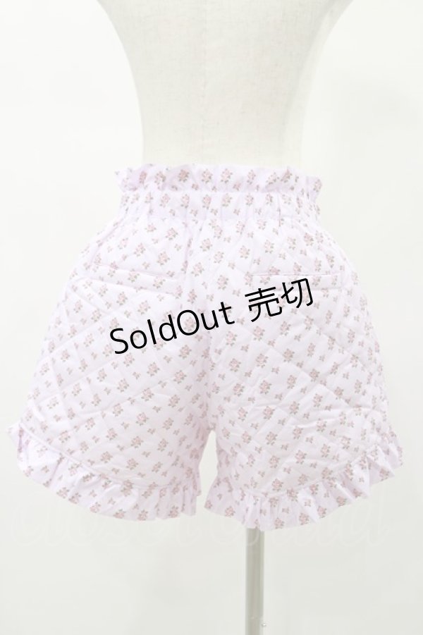 画像2: Candy Stripper / TINY ROSE QUILTING SHORTS  ピンク H-24-12-16-069-PU-PA-KB-ZH (2)