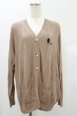 画像: NieR Clothing / MILK COCOA KNIT CARDIGAN  ブラウンベージュ H-24-12-16-023-PU-TO-KB-ZH