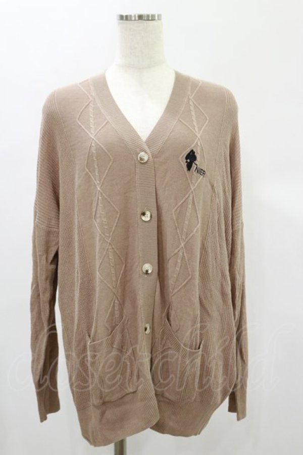 画像1: NieR Clothing / MILK COCOA KNIT CARDIGAN  ブラウンベージュ H-24-12-16-023-PU-TO-KB-ZH (1)