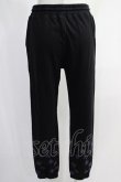 画像3: NieR Clothing / プリントSWEAT PANTS  黒 H-24-12-19-068-PU-PA-KB-ZH (3)