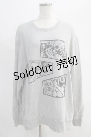 画像: NieR Clothing / プリントSWEAT   グレー H-24-12-19-075-PU-TO-KB-ZH