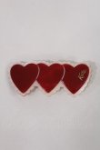 画像1: Katie / TRIPLE HEART big fork clip  RED H-24-12-20-2032-LO-AC-NS-ZH (1)