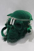 画像1: KILL STAR / Grave Digger Skull Handbag  グリーン H-24-12-23-001-SL-BG-NS-ZH (1)