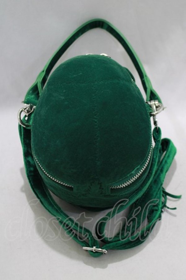 画像2: KILL STAR / Grave Digger Skull Handbag  グリーン H-24-12-23-001-SL-BG-NS-ZH (2)