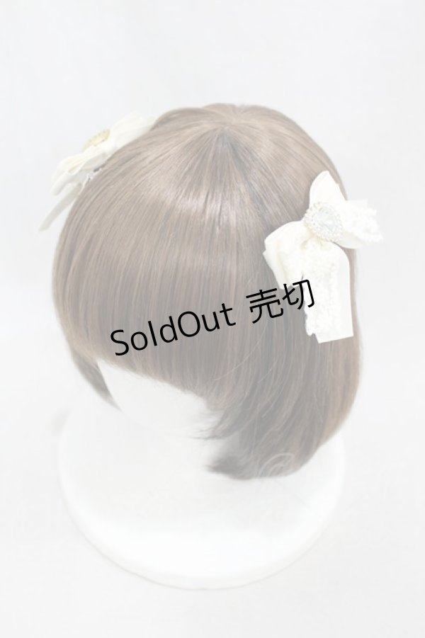 画像1: m petit by misako / ヘアクリップ2点セット  オフ H-24-12-25-1060-LO-AC-NS-ZH (1)