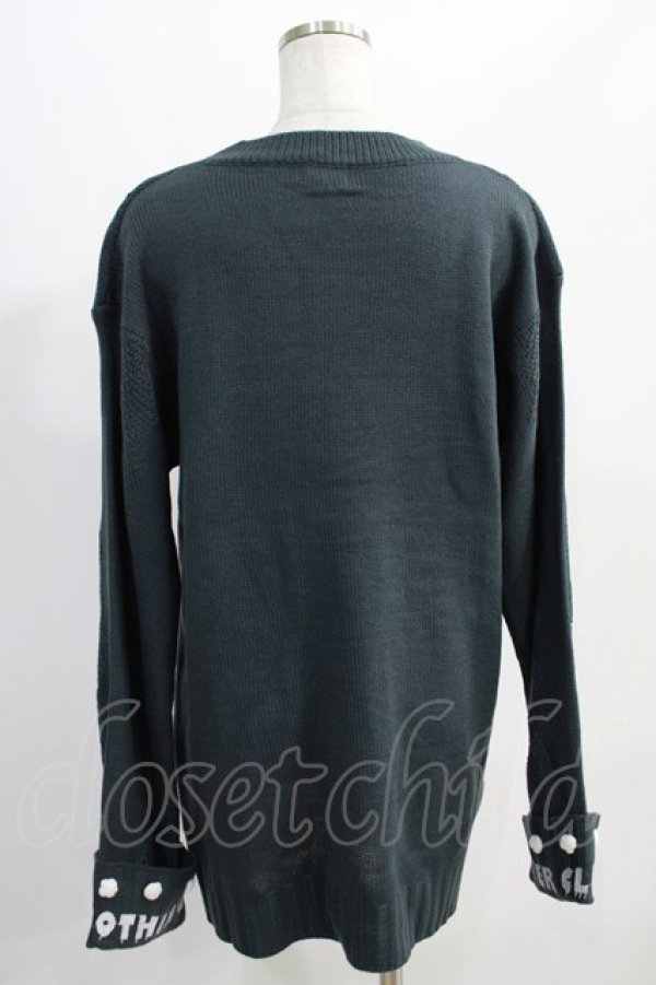 画像3: NieR Clothing / 袖ポンポン付きUNISEX KNIT  グレー H-24-12-26-046-PU-TO-KB-ZH (3)