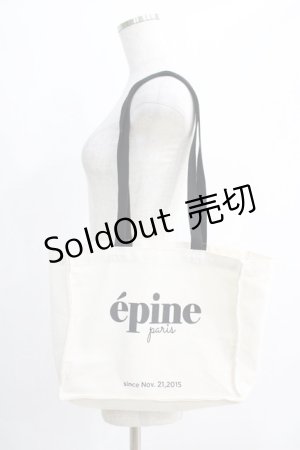 画像: epine / shop bag tote  アイボリー H-24-12-26-1003-GO-BG-NS-ZH