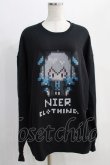 画像1: NieR Clothing / プリントSWEAT  XL 黒 H-24-12-26-067-PU-TO-KB-ZH (1)