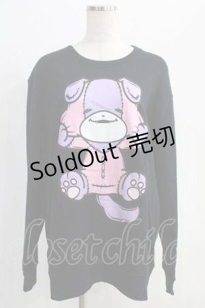 画像: NieR Clothing / プリントSWEAT  XL 黒 H-24-12-26-068-PU-TO-KB-ZH