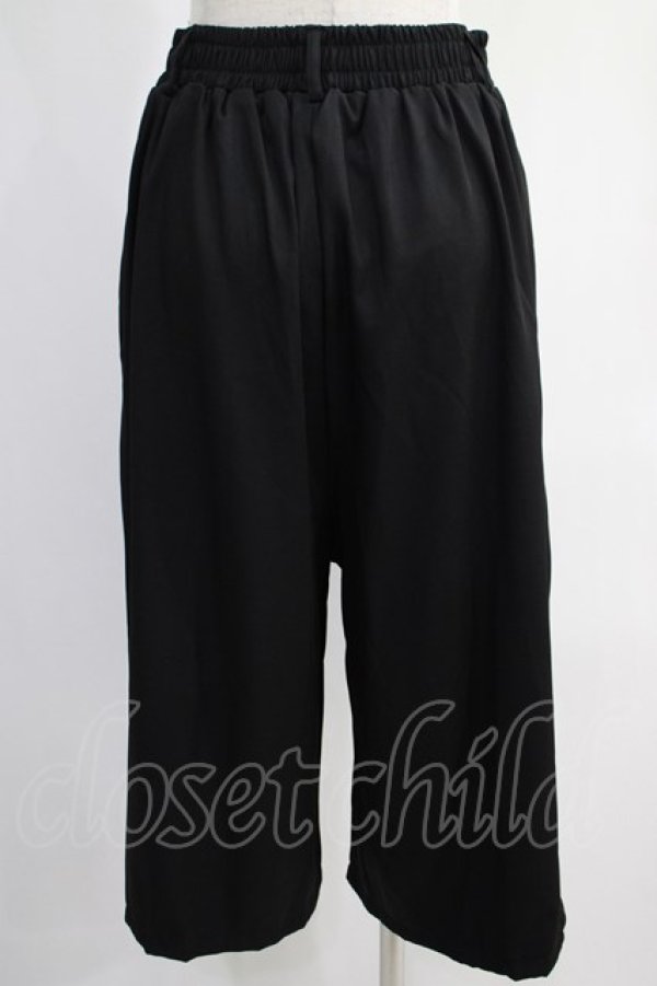 画像3: NieR Clothing / 2WAY SIDE ZIP WIDE PANTS  黒×緑 H-24-12-26-025-PU-PA-KB-ZH (3)