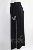 画像2: NieR Clothing / 2WAY SIDE ZIP WIDE PANTS  黒×白 H-24-12-26-026-PU-PA-KB-ZH (2)