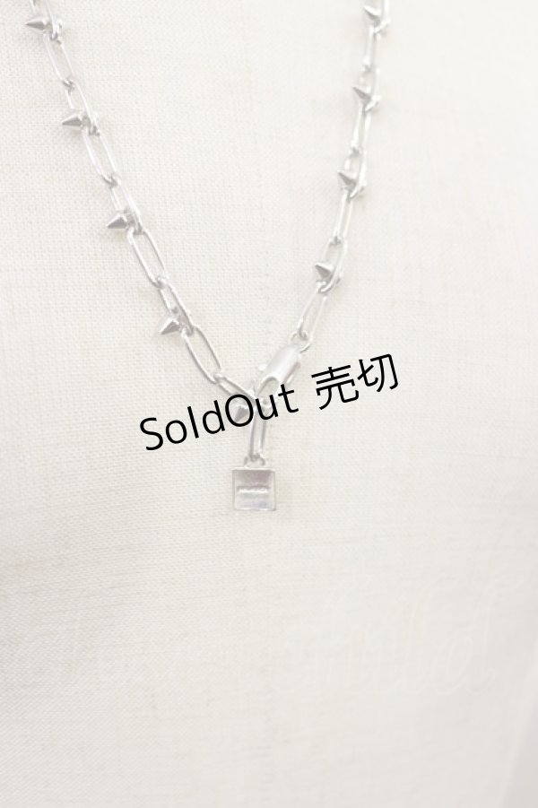 画像2: MILKBOY / SMALL STUDS NECKLACE  シルバー H-24-12-27-1034-MB-AC-KB-ZH (2)