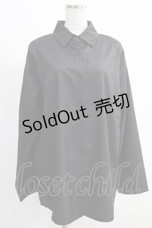 画像: NieR Clothing / BACK DESIGN LONG Y-SHIRT【イライラMAX】  黒 H-24-12-27-067-PU-BL-KB-ZH