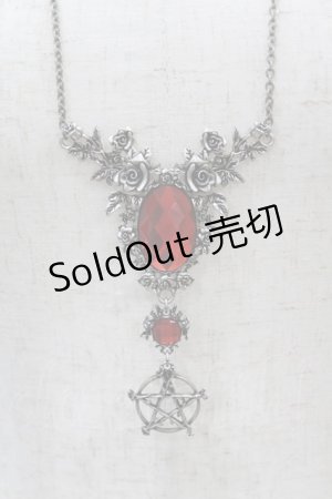 画像: KILL STAR / ETERNAL GROVE NECKLACE  シルバー×レッド H-24-12-29-2046-SL-AC-KB-ZH