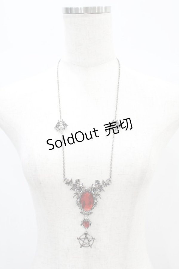 画像2: KILL STAR / ETERNAL GROVE NECKLACE  シルバー×レッド H-24-12-29-2046-SL-AC-KB-ZH (2)