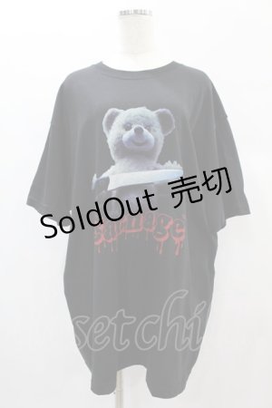 画像: MILKBOY / CARNAGE BEAR TEE 2XL ブラック H-25-01-02-049-MB-TO-KB-ZT