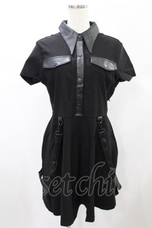 画像: KILL STAR / MENACE COLLAR DRESS L ブラック H-25-01-02-2020-SL-OP-KB-ZH