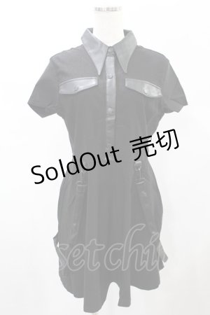 画像: KILL STAR / MENACE COLLAR DRESS L ブラック H-25-01-02-2020-SL-OP-KB-OS