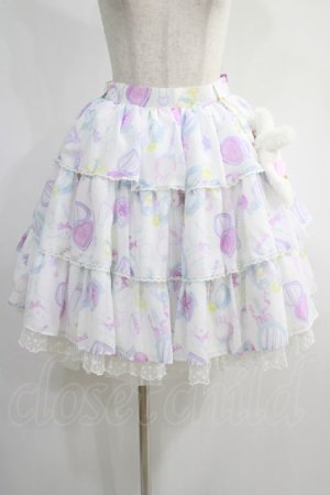 画像: Angelic Pretty / Fluffy Puff Bunnyスカート Free オフ H-25-01-03-024-AP-SK-NS-ZH