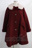 画像1: LIEF（海外ロリータブランド） / A line Ribbon fur coat Free ボルドー H-25-01-03-031-GO-CO-NS-ZH (1)