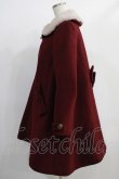 画像2: LIEF（海外ロリータブランド） / A line Ribbon fur coat Free ボルドー H-25-01-03-031-GO-CO-NS-ZH (2)