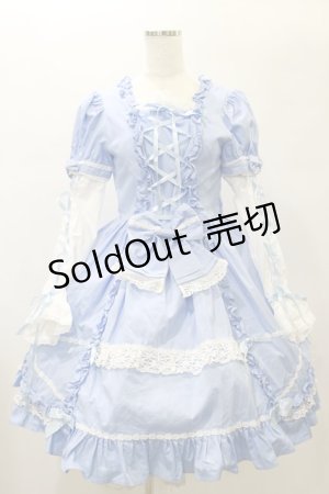 画像: Angelic Pretty / クラシックローズワンピース Free サックス H-25-01-07-053-AP-OP-NS-ZH