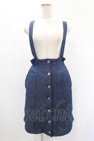 画像: Candy Stripper / DENIM QUILT SKIRT M ブルー H-25-01-08-1007-PU-SK-KB-ZH