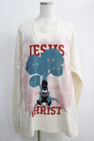 画像: MILKBOY / JESUS CHRIST L.S Tee  ナチュラル H-25-01-10-045-MB-TO-KB-ZH