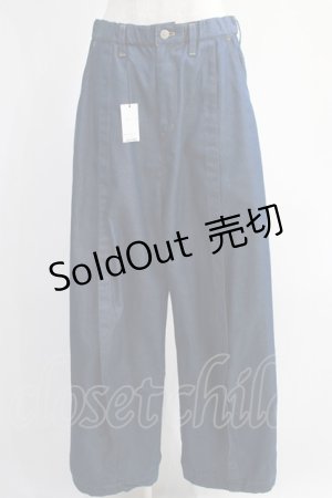 画像: MILKBOY / STAND TUCK PANTS  ネイビー H-25-01-10-023-MB-PA-KB-ZH