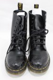 画像1: Dr.Martens （Getta Grip） / 8ホールブーツ UK4（約23cm） ブラック H-25-01-11-1037-PU-SH-KB-ZH (1)